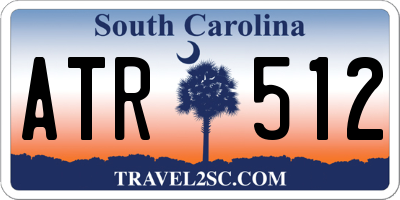 SC license plate ATR512
