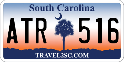 SC license plate ATR516