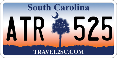 SC license plate ATR525