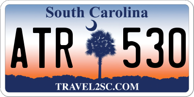 SC license plate ATR530