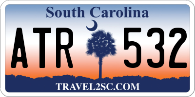 SC license plate ATR532