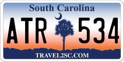 SC license plate ATR534