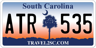 SC license plate ATR535