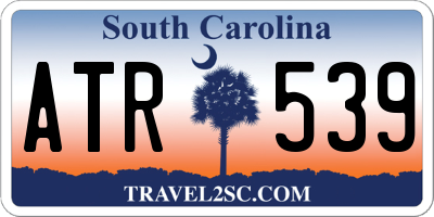 SC license plate ATR539