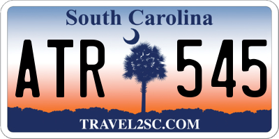 SC license plate ATR545