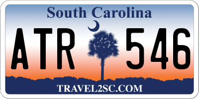 SC license plate ATR546