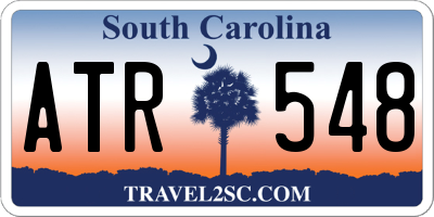 SC license plate ATR548