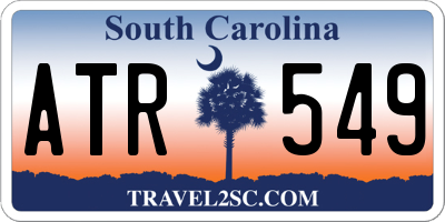 SC license plate ATR549