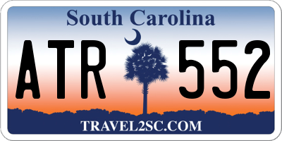SC license plate ATR552