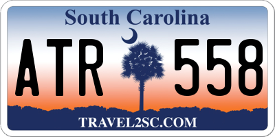 SC license plate ATR558