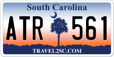 SC license plate ATR561