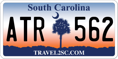 SC license plate ATR562