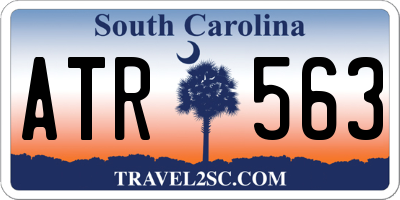 SC license plate ATR563