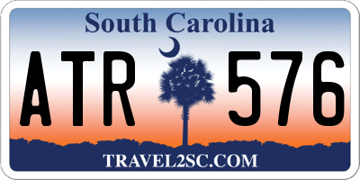 SC license plate ATR576