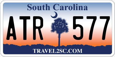 SC license plate ATR577