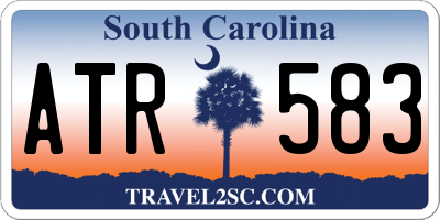 SC license plate ATR583