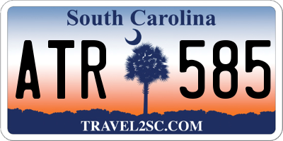 SC license plate ATR585