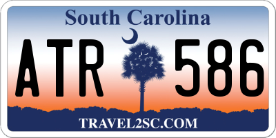 SC license plate ATR586