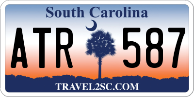 SC license plate ATR587