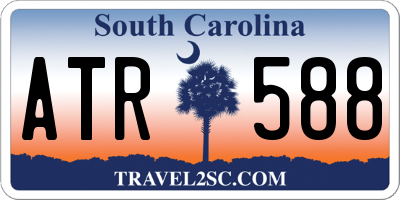 SC license plate ATR588