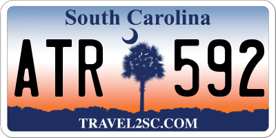 SC license plate ATR592