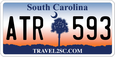 SC license plate ATR593