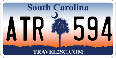 SC license plate ATR594