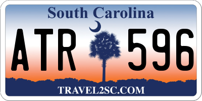 SC license plate ATR596
