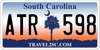 SC license plate ATR598
