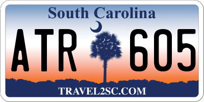 SC license plate ATR605