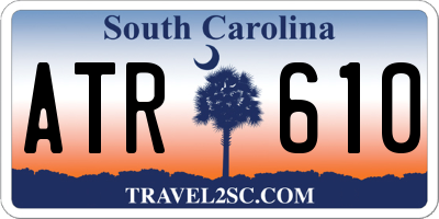 SC license plate ATR610