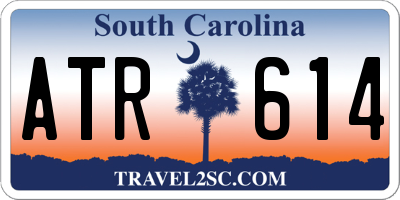 SC license plate ATR614
