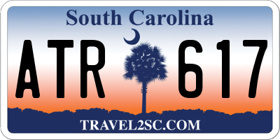 SC license plate ATR617