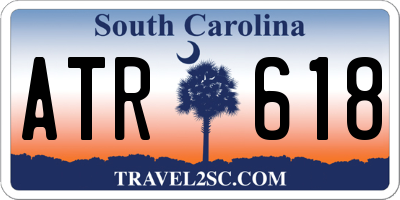 SC license plate ATR618