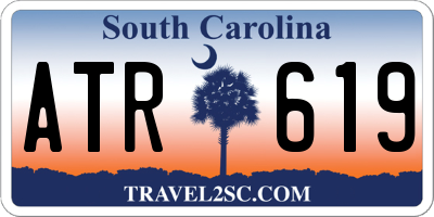 SC license plate ATR619