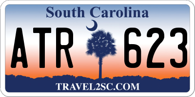 SC license plate ATR623