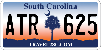 SC license plate ATR625