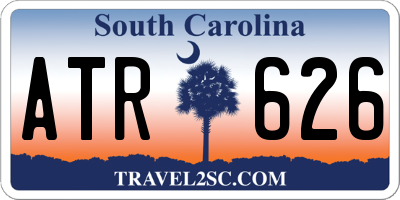 SC license plate ATR626