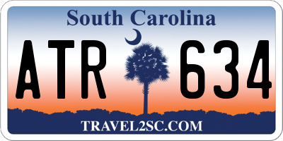 SC license plate ATR634
