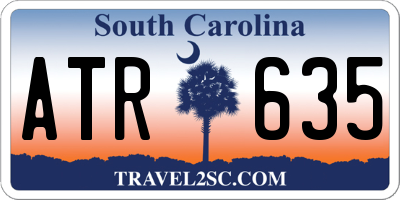 SC license plate ATR635