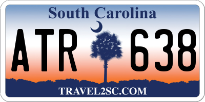 SC license plate ATR638