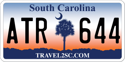 SC license plate ATR644