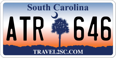 SC license plate ATR646