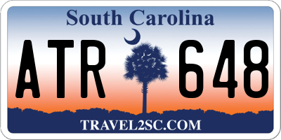SC license plate ATR648