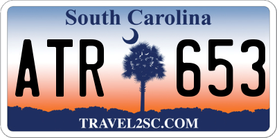 SC license plate ATR653