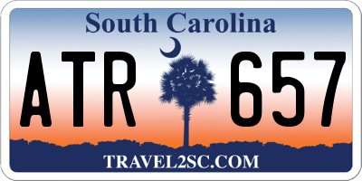 SC license plate ATR657