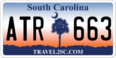 SC license plate ATR663