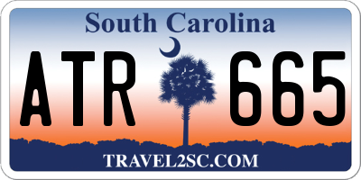 SC license plate ATR665
