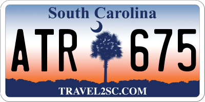 SC license plate ATR675