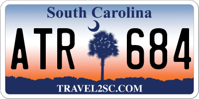 SC license plate ATR684